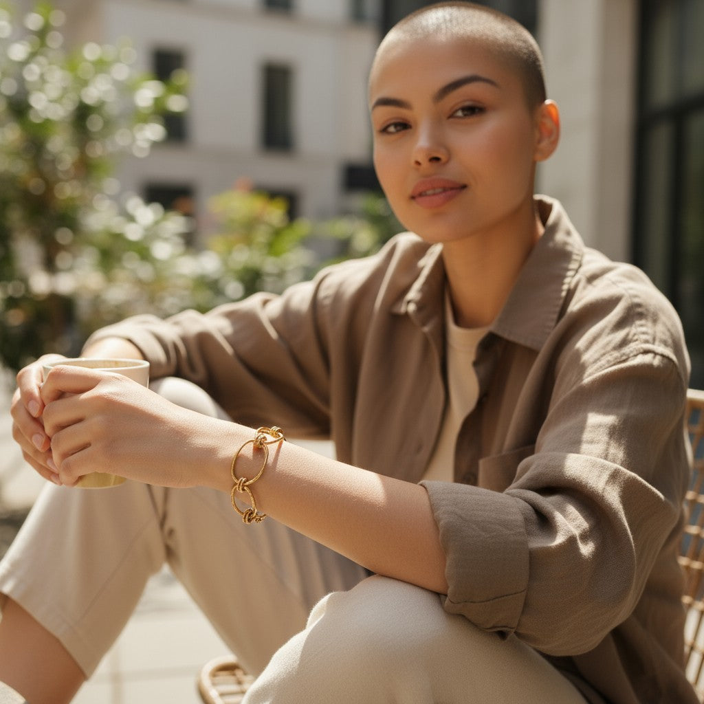 Pulsera en oro de la colección Candela